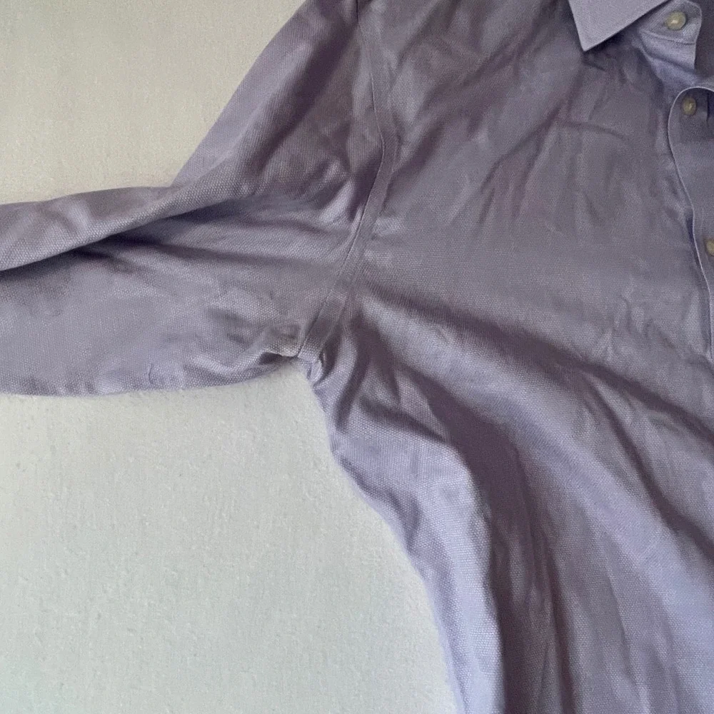 Banana‎ Republic Mens XL Non-Iron Tailored Slim Fit Shirt Warm Violet 410759-03
